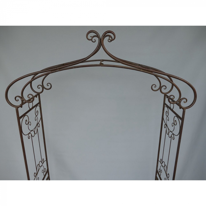 ROSENBOGEN Romantik braun Rankgestell Rankhilfe Metall 235 x 130 cm