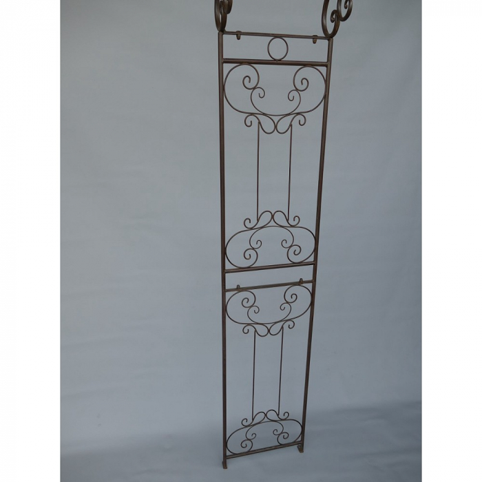 ROSENBOGEN Romantik braun Rankgestell Rankhilfe Metall 235 x 130 cm