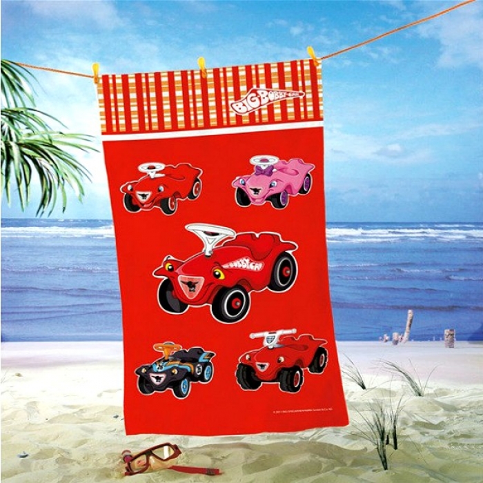 Preview: BOBBY CAR® Family Kinder Strandtuch Badetuch 75x150 cm