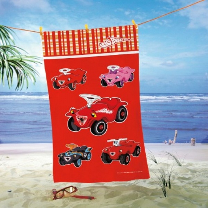 Preview: BOBBY CAR® Family Kinder Strandtuch Badetuch 75x150 cm