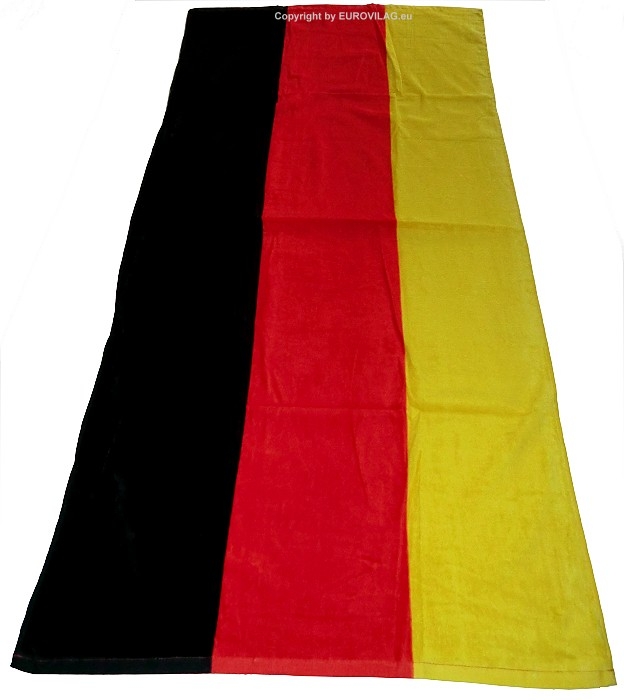 Preview: DEUTSCHLAND Flagge Fahne Strandtuch Strandlaken 80x150 cm zzgl. 2x Autofahnen