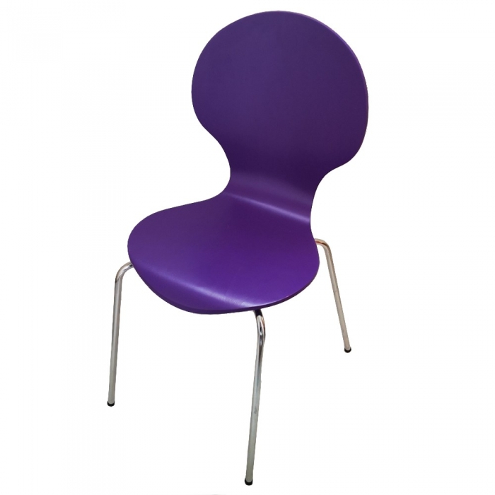 Stuhl LILA Metall/Holz Einzelstück JUNG & MODERN Design