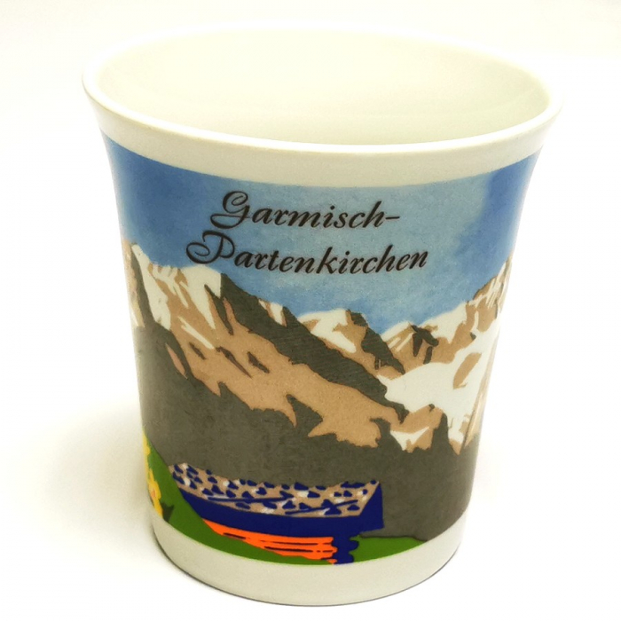 Kaffeetasse Tasse GARMISCH PARTENKIRCHEN Bayern Alpen Keramik