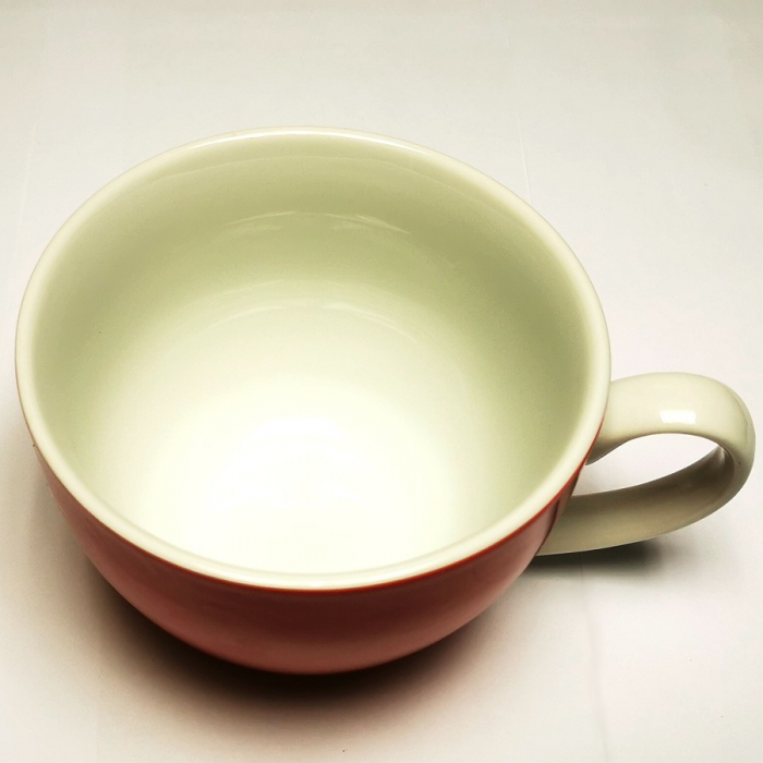 Kaffeetasse Tasse HERZENSWÄRMER ROT Keramik