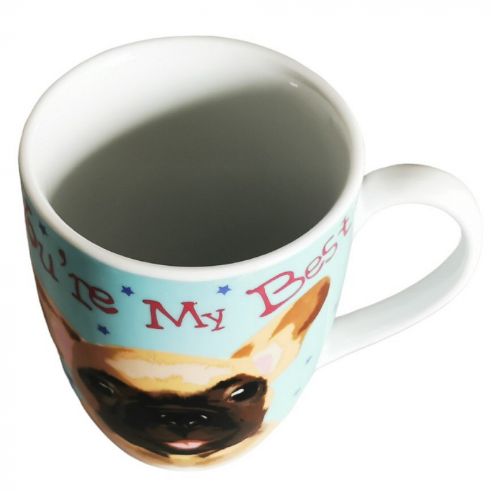 Kaffeetasse Tasse FRANZÖSISCHE BULLDOGE Hund Design Keramik