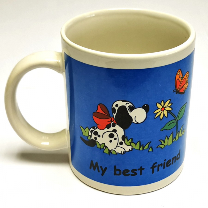 Kaffeetasse Tasse MY BEST FRIEND DOG HUNDE Keramik