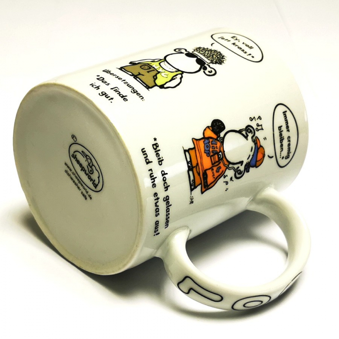 Kaffeetasse Tasse Schäfchen KLEINER SPRACHKURS Keramik