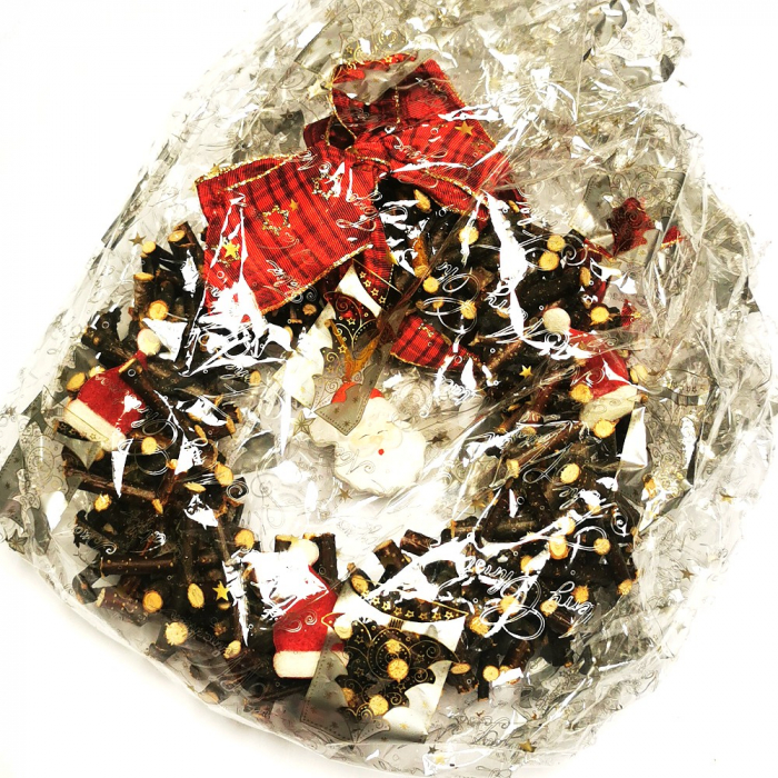 TÜRKRANZ Weidenstöckchen Weiden Kranz Weihnachtsmann Deko