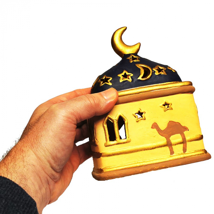 ORIENT MOSCHEE KAMEL STERN MOND Teelicht Teelichthalter Kerzenhalter Keramik