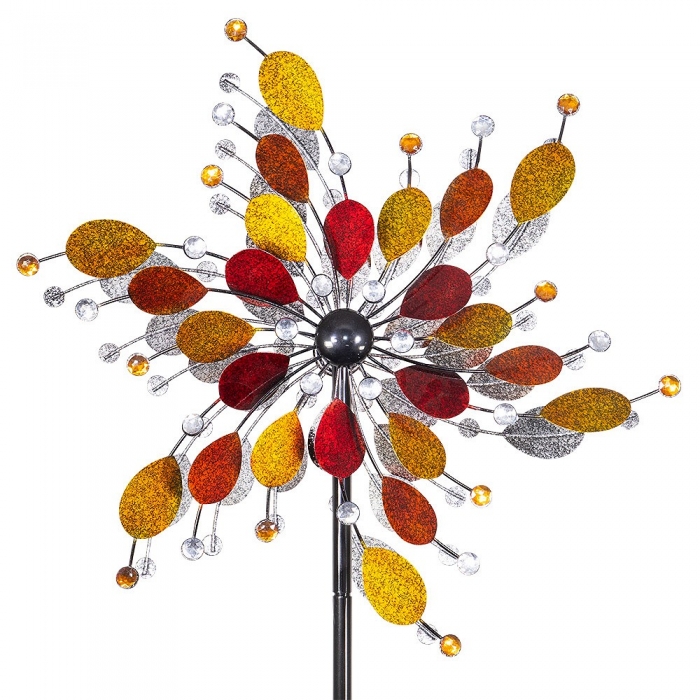 COLOR KONFETTI JUWEL Windrad Windspiel Metall 185 cm Ø 61 cm RIESIG!