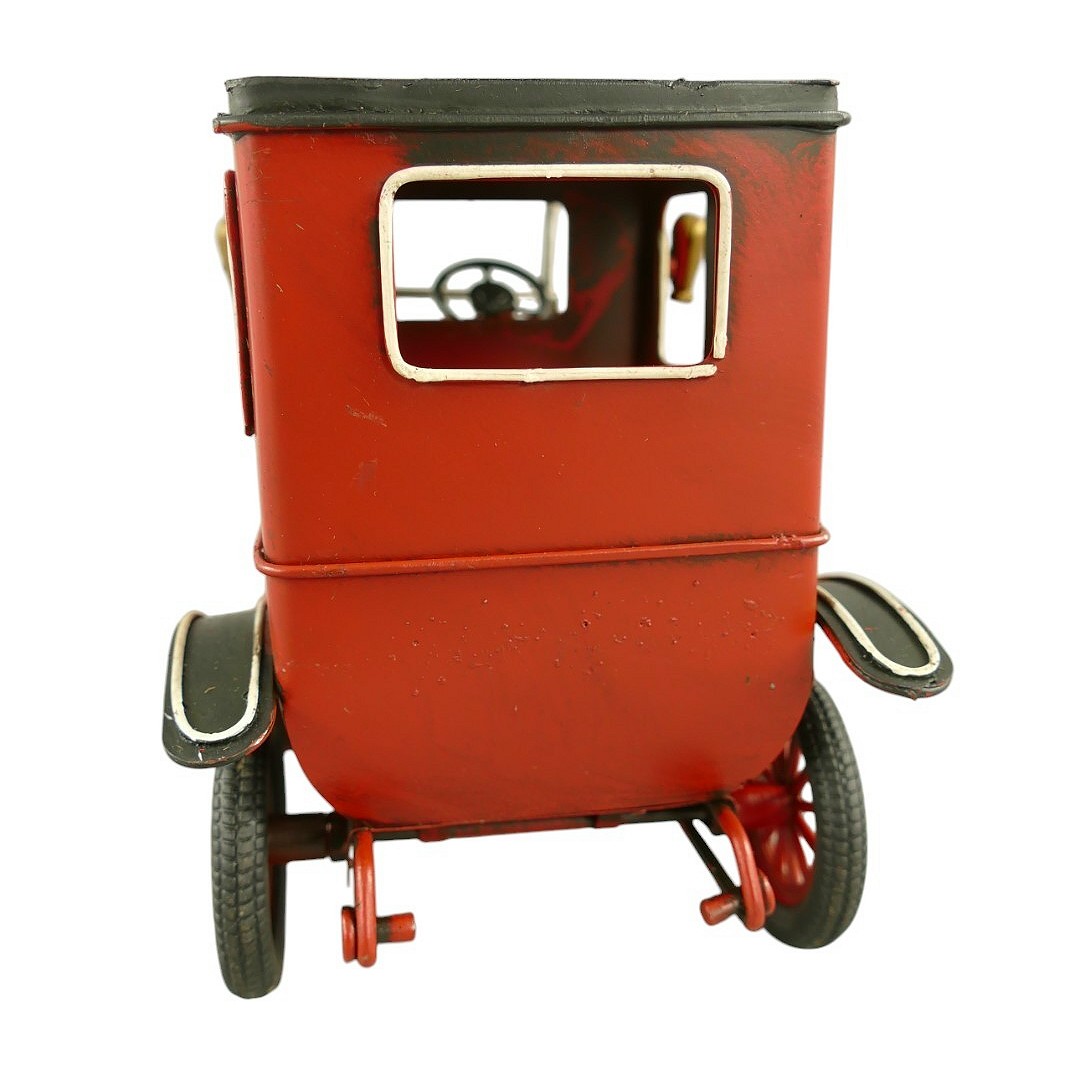 Vintage Blechauto Modell Rot – Ca. 19 Cm, Oldtimer-Deko Für Zuhause, Bar, Café, Geschenk