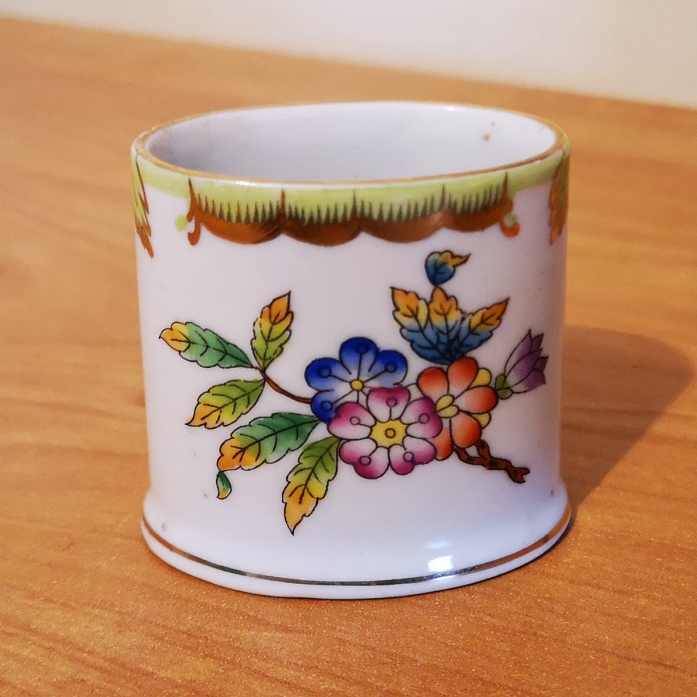 EUROVILAG HEREND HUNGARY Porzellan Vase kleine ovale