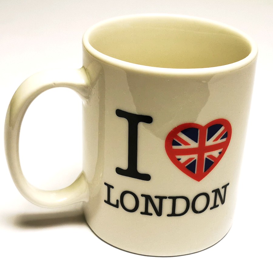 „I Love Dänemark“ Kaffeetasse Aus Keramik – Weiß, 9,5 Cm Hoch, 0,33 Liter – Gel-Druck