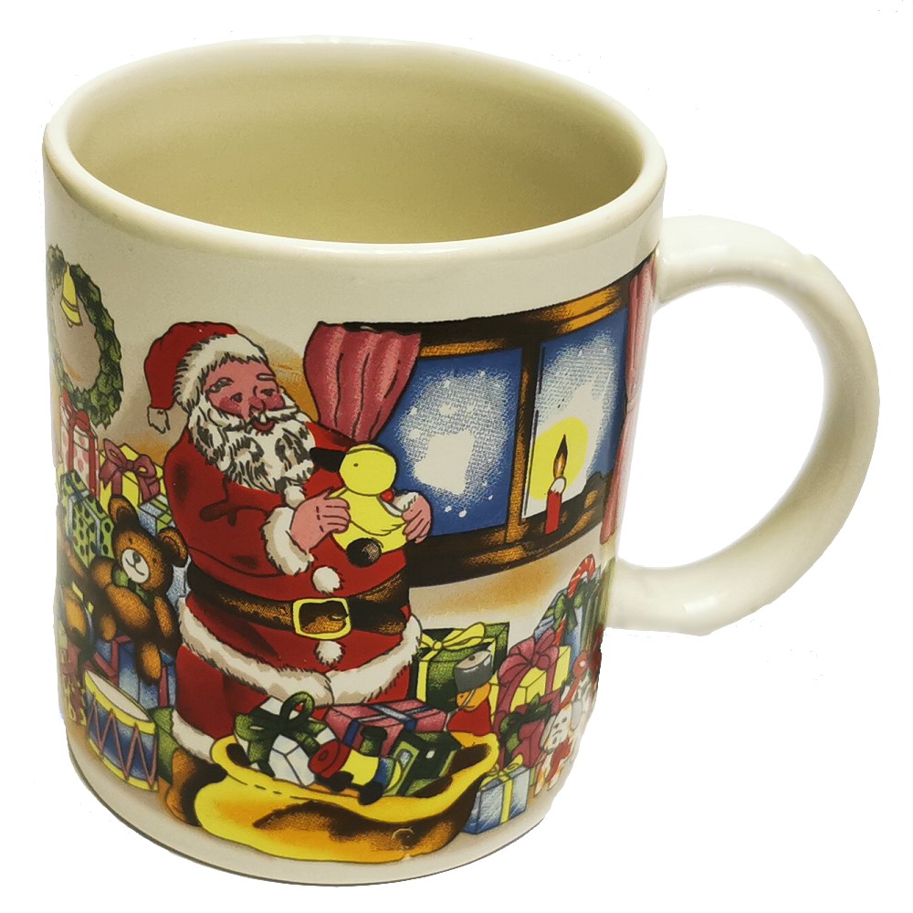 EUROVILAG TRENDSHOP - Weihnachtstasse Weihnachtsmann Keramik
