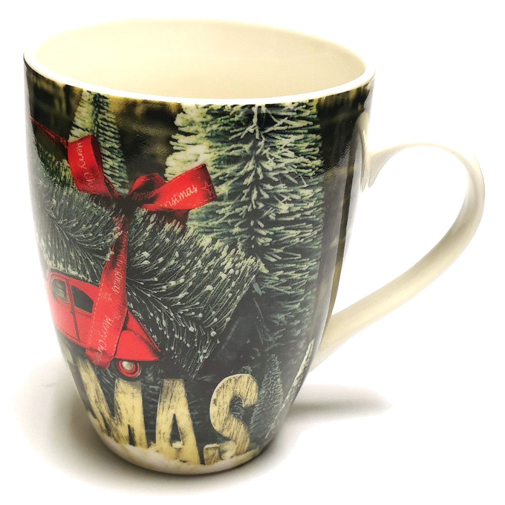 Weihnachtstasse „Nostalgie“ – Festlicher Becher Aus Feinsteinzeug