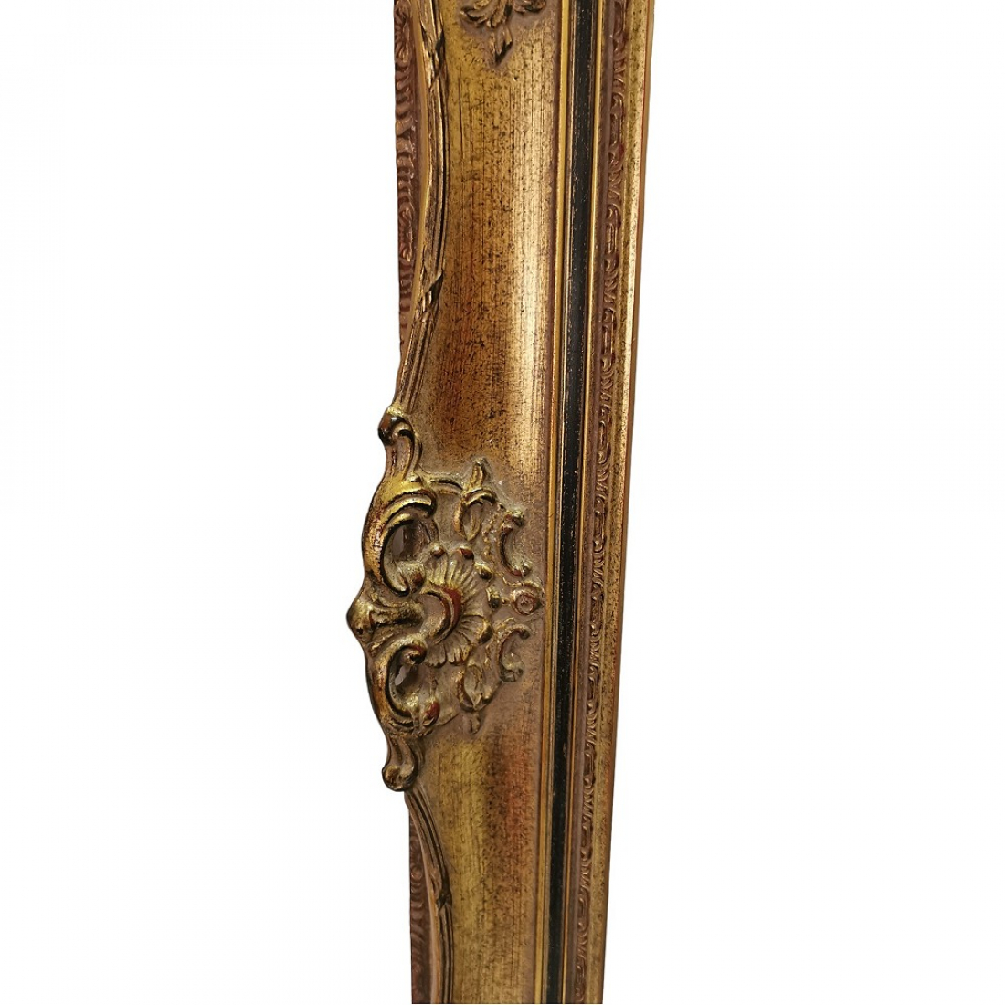 Luxuriöser Holz-Bilderrahmen Antik-Stil Goldfarben, Barocke Wanddeko 64,5 × 54,5 cm 90erJahre