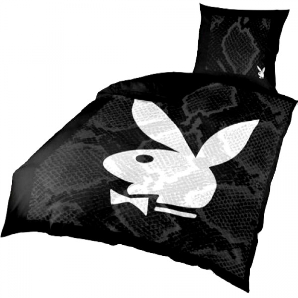 PLAYBOY® BUNNY Schlangenmuster Bettwäsche Mikrofaser 135x200 cm