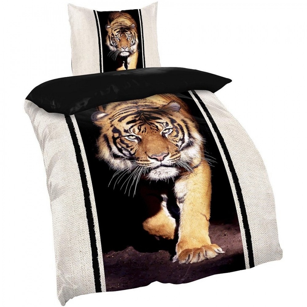 TIGER AFRIKA Design Bettwäsche Mikrofaser Wendebettwäsche 135x200 cm