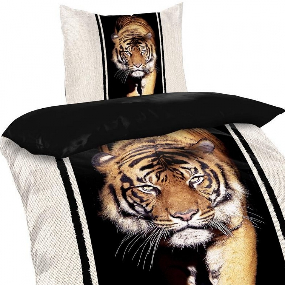 TIGER AFRIKA Design Bettwäsche Mikrofaser Wendebettwäsche 135x200 cm