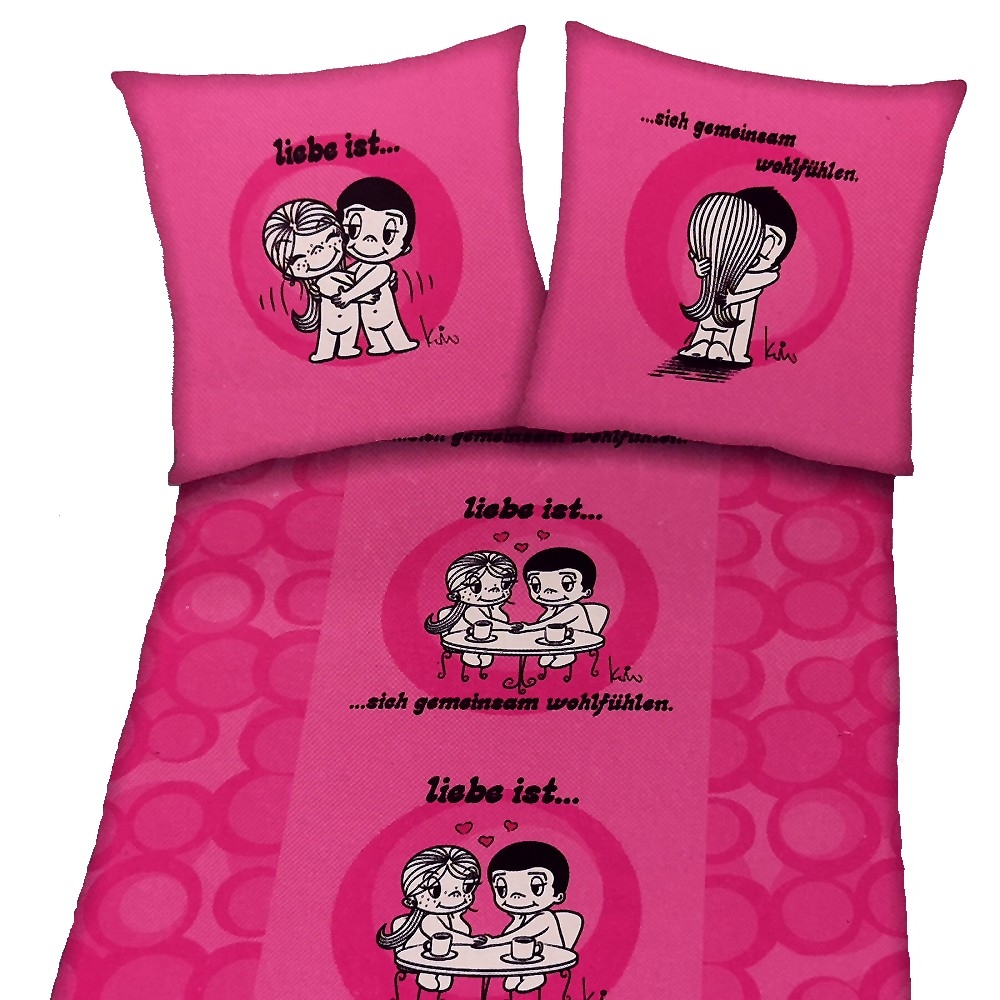 LIEBE IST... ...sich gemeinsam wohlfühlen Bettwäsche Mikrofaser 135 x 200 cm