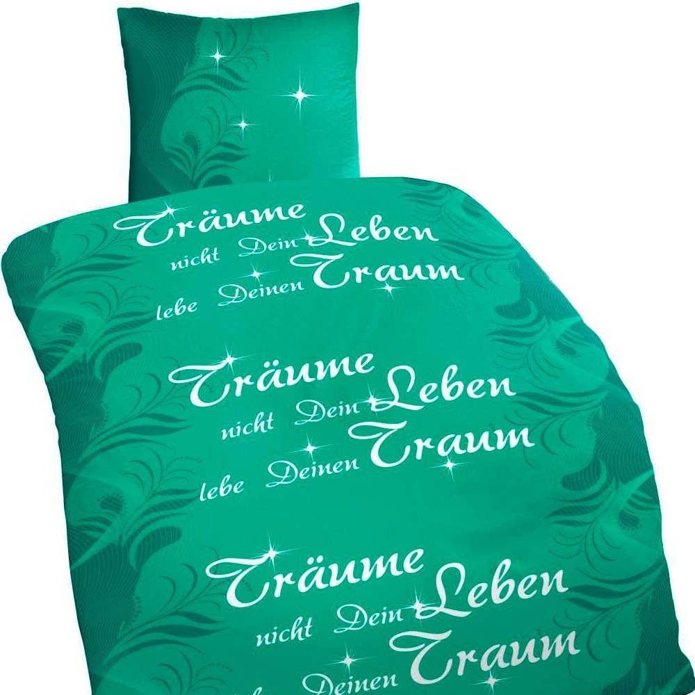 TRÄUME NICHT DEIN LEBEN... Bettwäsche Mikrofaser 135x200 cm