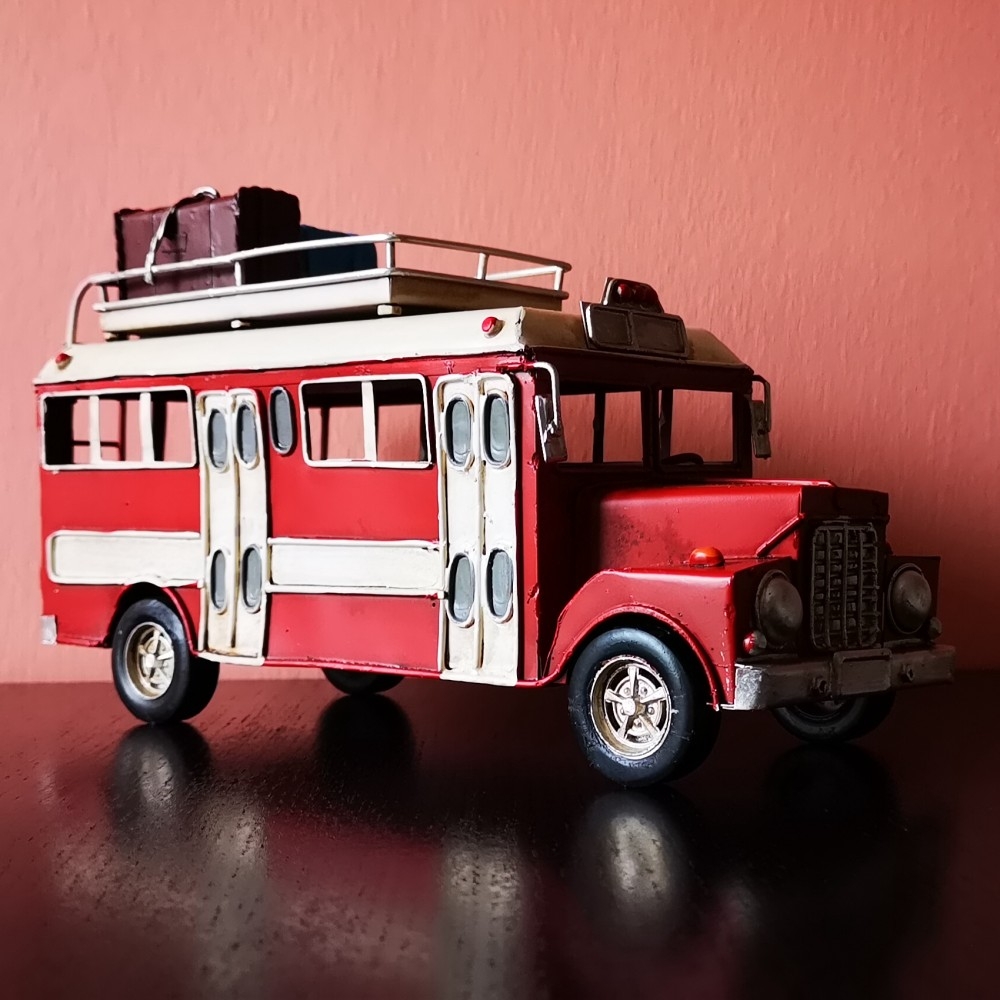 REISEBUS US OLDTIMER Bus Omnibus Blechauto Blech Modellauto