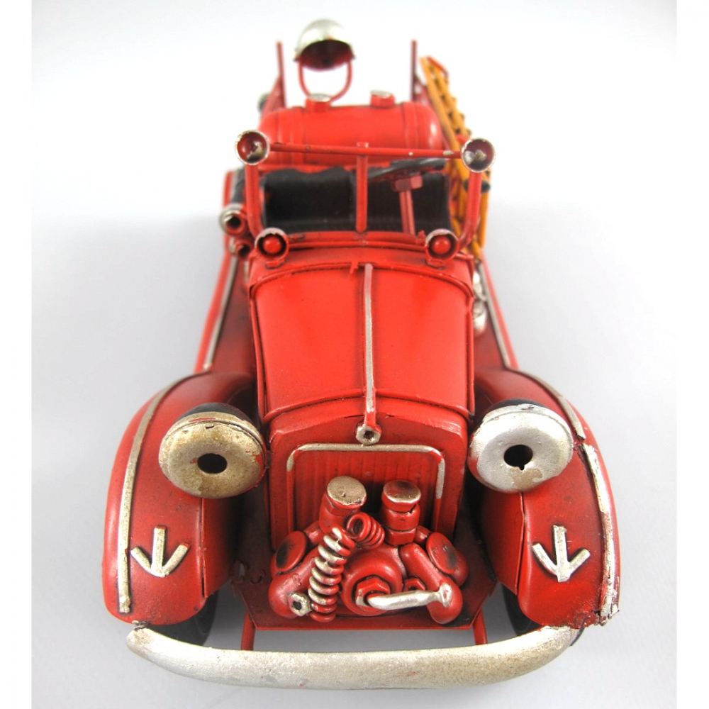 FEUERWEHR USA Feuerwehrauto Oldie rot Blechauto Blech Modellauto