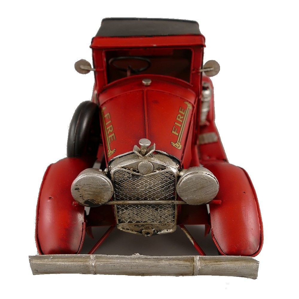 FEUERWEHR USA Feuerwehrauto Oldie 40er Jahre rot Blechauto Blech Modellauto