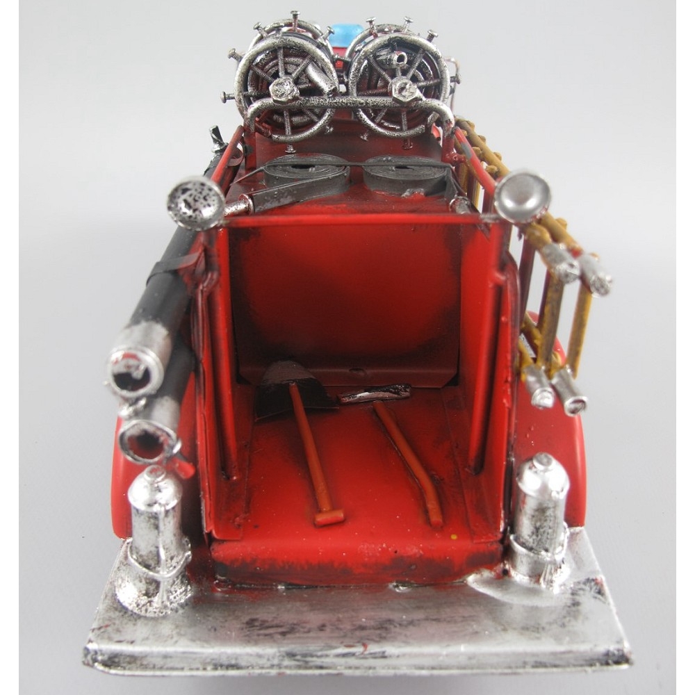 FEUERWEHR USA Feuerwehrauto 50er Jahre rot Blechauto Blech Modellauto