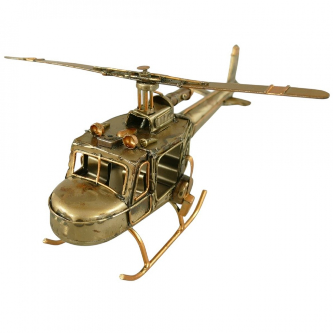 HUBSCHRAUBER Helikopter Industrial Style Blechmodell Blech Modellflugzeug
