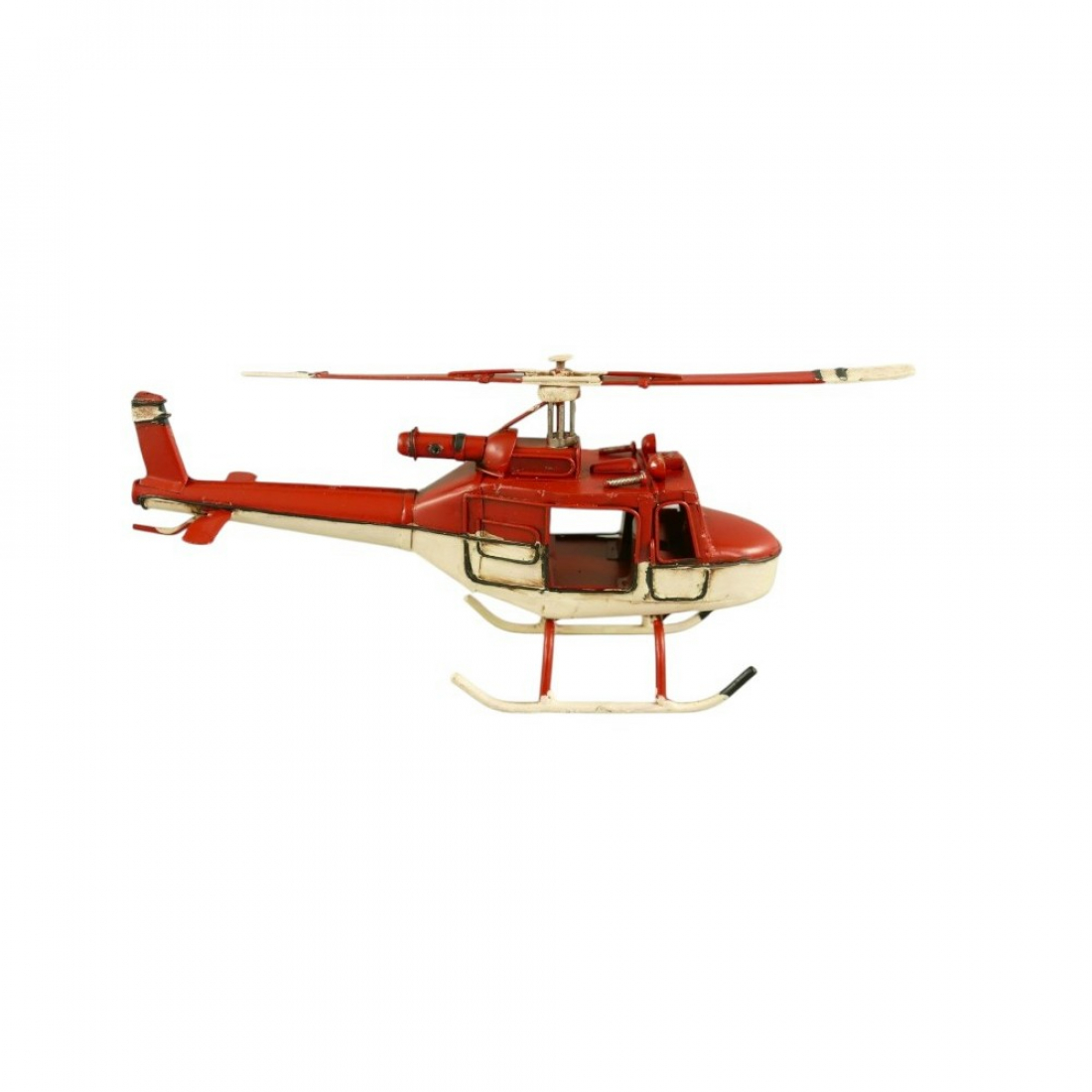 HUBSCHRAUBER Helikopter Blechmodell Blech Modellflugzeug