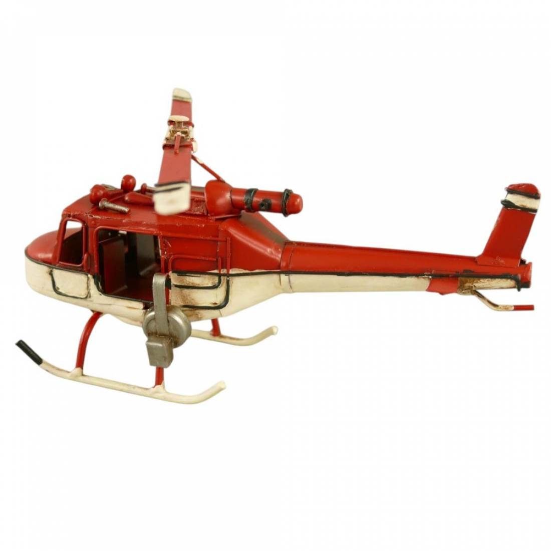 HUBSCHRAUBER Helikopter Blechmodell Blech Modellflugzeug