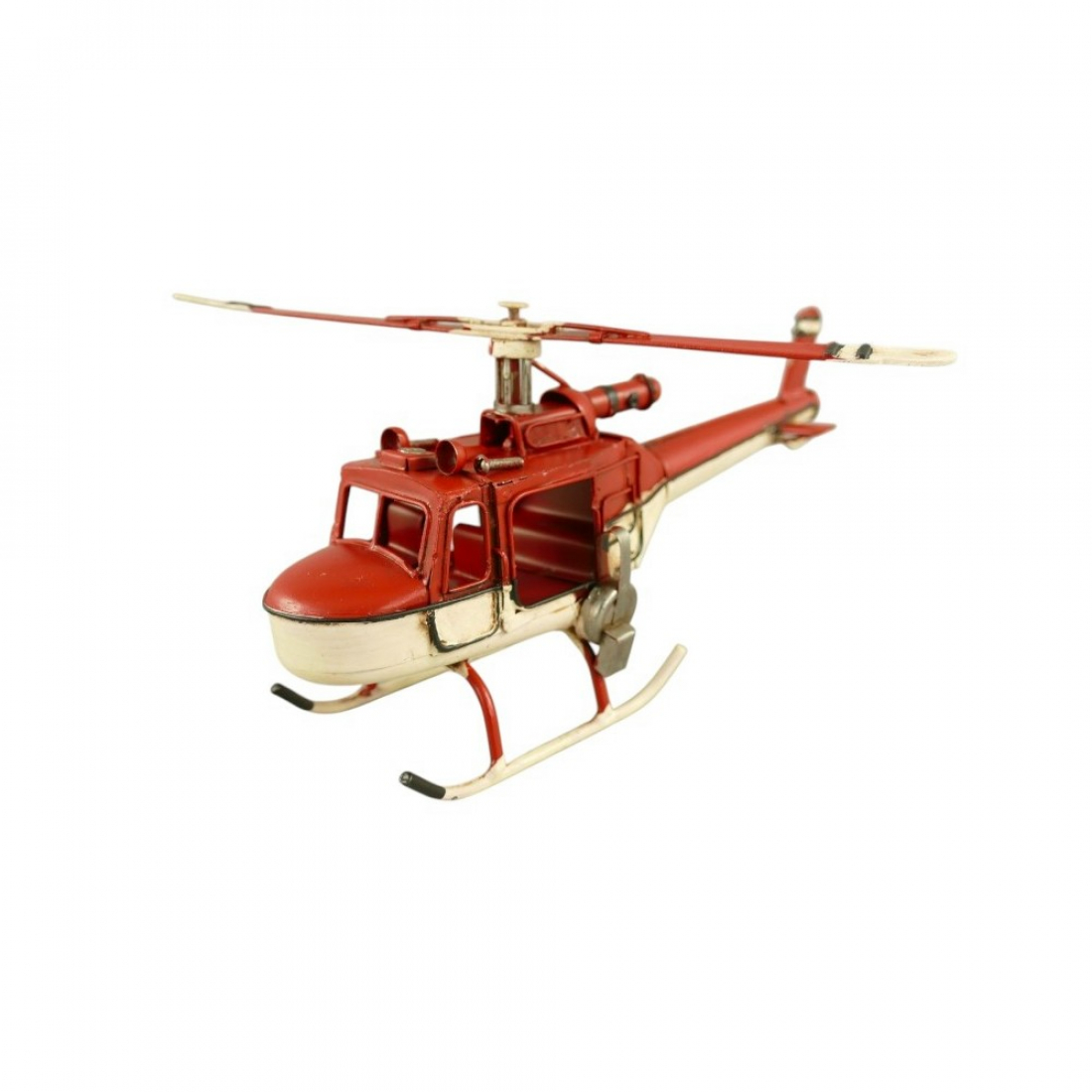 HUBSCHRAUBER Helikopter Blechmodell Blech Modellflugzeug