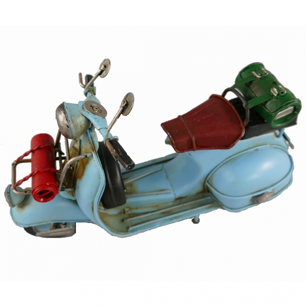SCOOTER Freizeit Motorroller Blechroller Blech Modell himmelblau