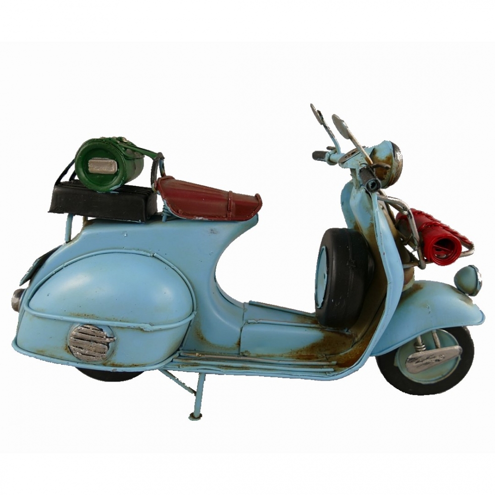 SCOOTER Freizeit Motorroller Blechroller Blech Modell himmelblau