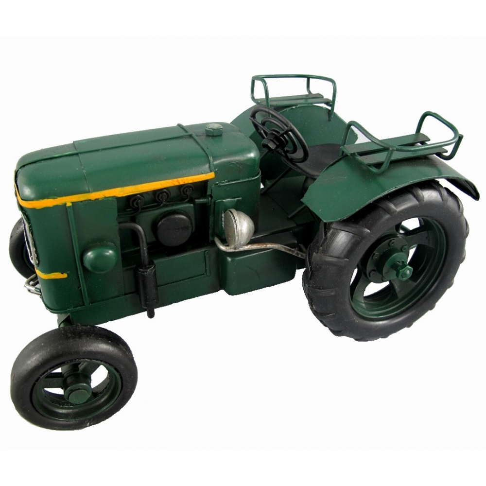 TRAKTOR TREKKER GRÜN Blechauto Blech Modellauto