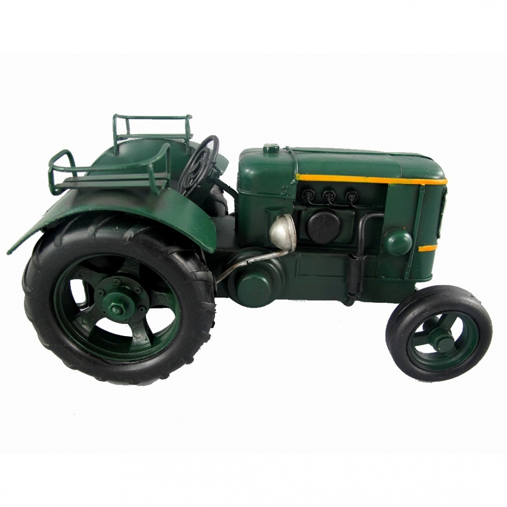 TRAKTOR TREKKER GRÜN Blechauto Blech Modellauto