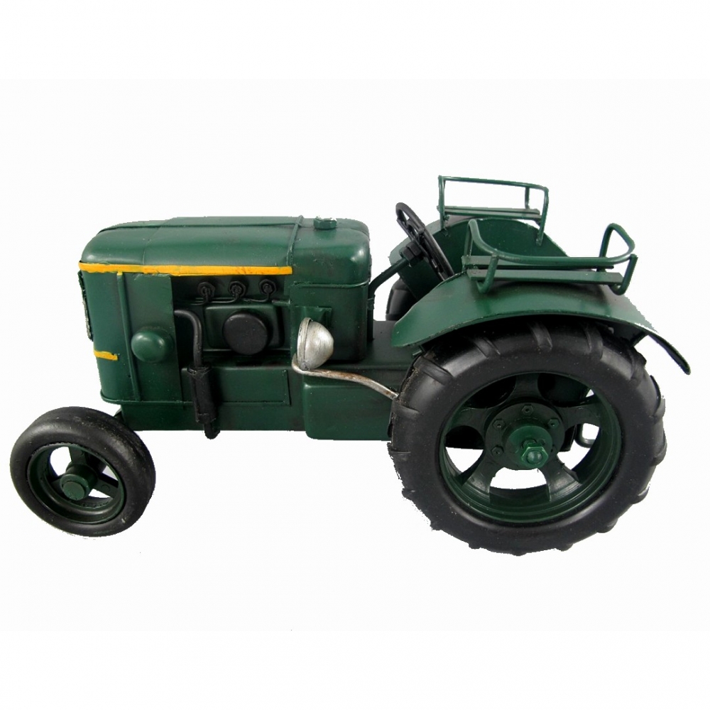 TRAKTOR TREKKER GRÜN Blechauto Blech Modellauto