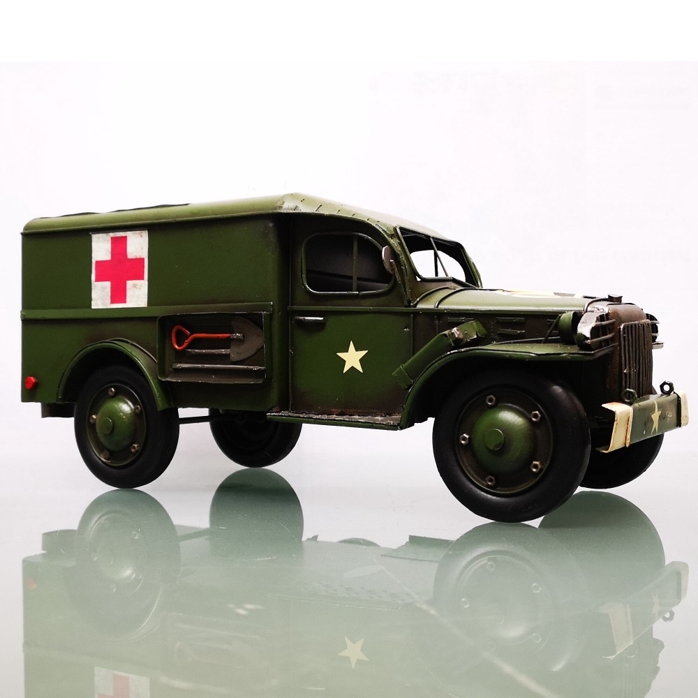 US ARMY AMBULANCE Krankenwagen Blechauto Blech Modellauto