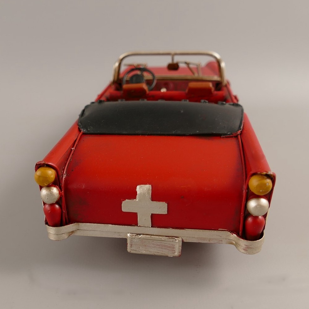CABRIOLET US Cabrio rot Blechauto Blech Modellauto
