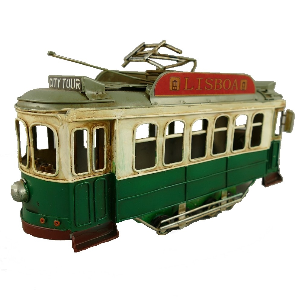 STRASSENBAHN TRAM Waggon Lisboa Blechmodell Blechauto Blech Modell