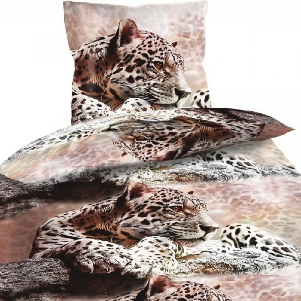 WILD LIFE AFRICA GEPARD Bettwäsche Baumwolle Cretonne 135x200 cm