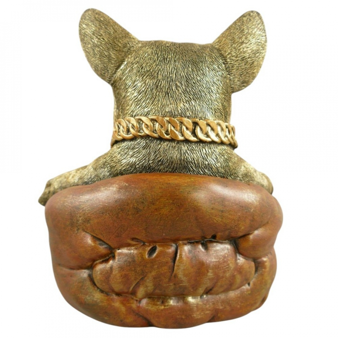 Deko Figur COOLER HUND Französische Bulldogge Kunststein