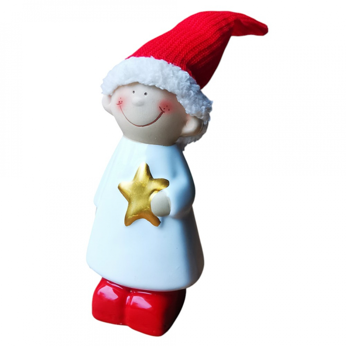 WEIHNACHTSWICHTEL aus Keramik – liebevolle Dekofigur für die festliche Jahreszeit