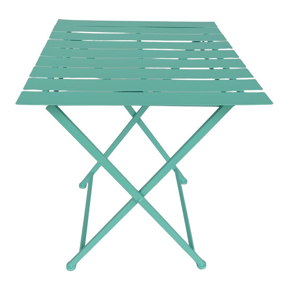 Gartenmöbel Set IBIZA klappbar GRÜN Eisen 2x Stuhl 1x Tisch