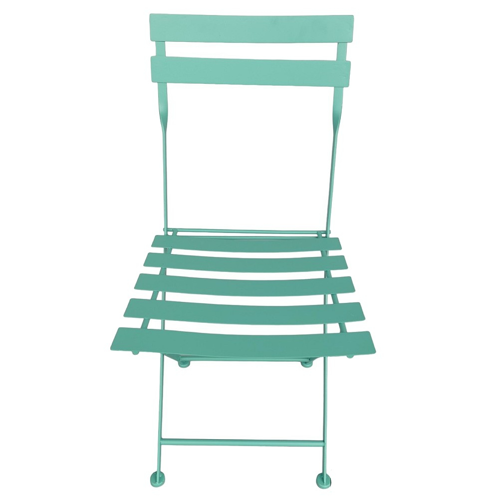 Gartenmöbel Set IBIZA klappbar GRÜN Eisen 2x Stuhl 1x Tisch