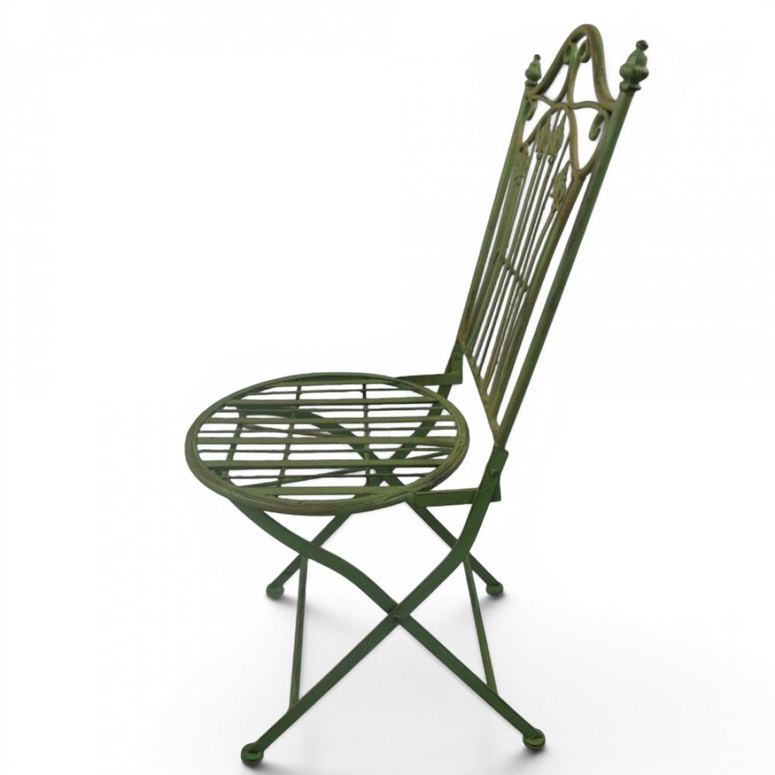 Gartenmöbel Set RIVIERA Antik Look GRÜN Eisen 2x Stuhl 1x Tisch