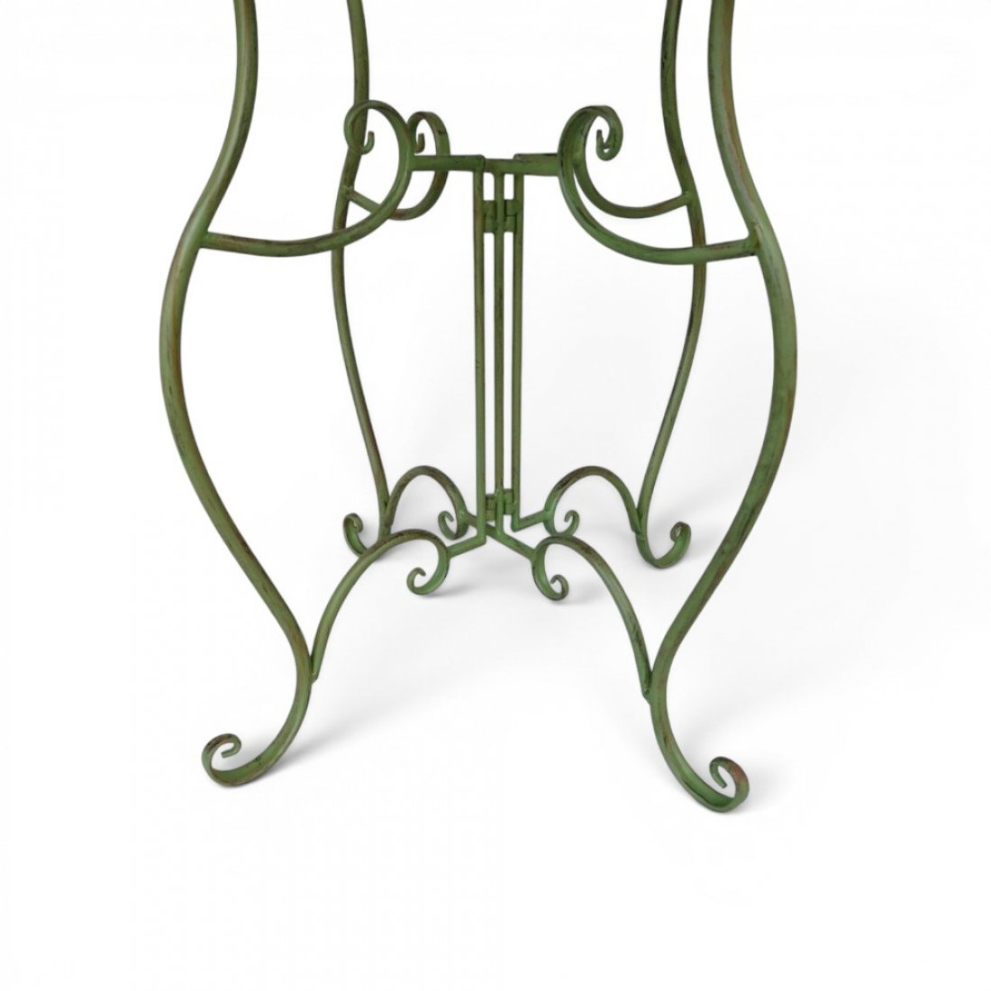 Gartenmöbel Set AMALFI Antik Look GRÜN Eisen 2x Stuhl 1x Tisch
