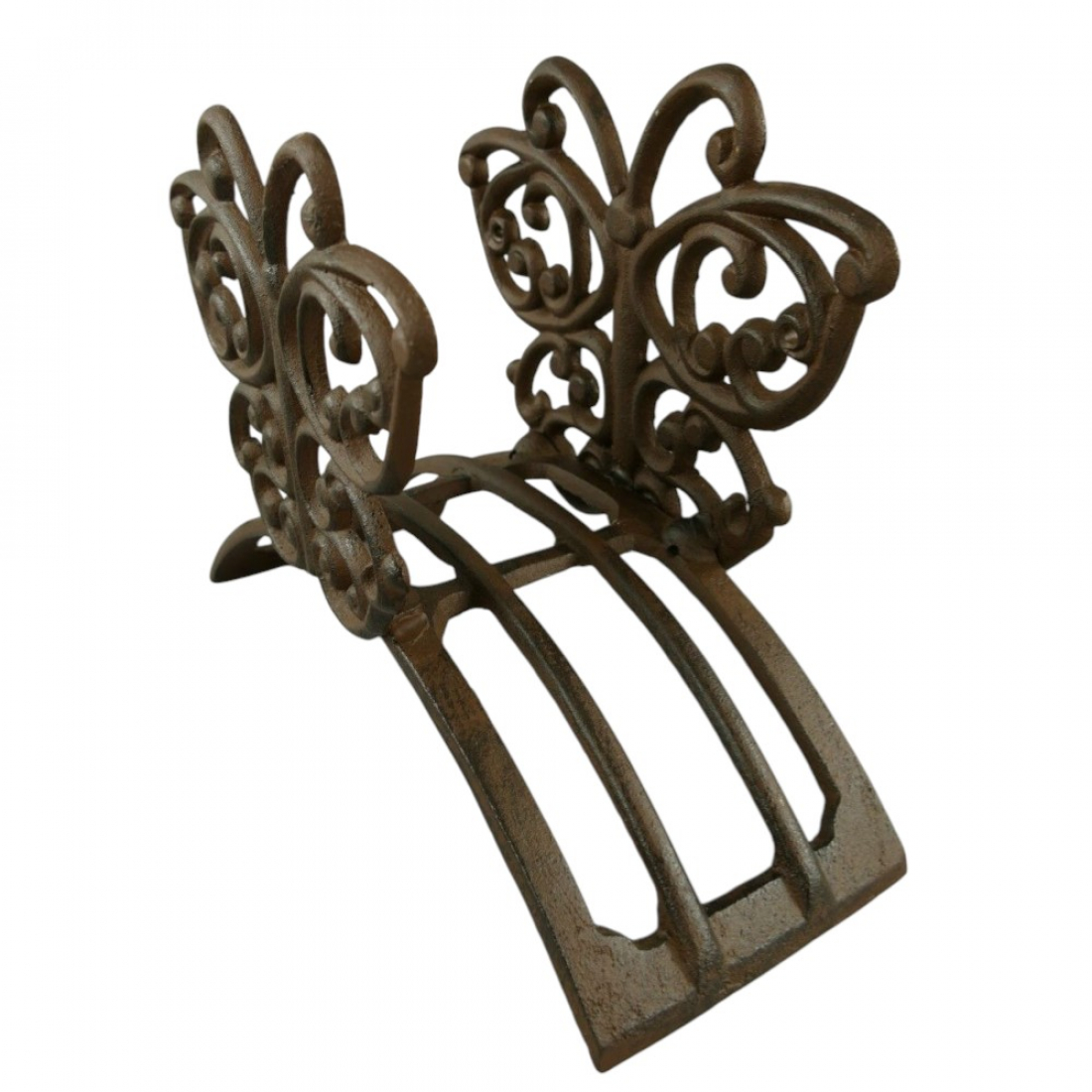 Gartenschlauchhalter aus Gusseisen Rustikales Design Schmetterling-Dekor