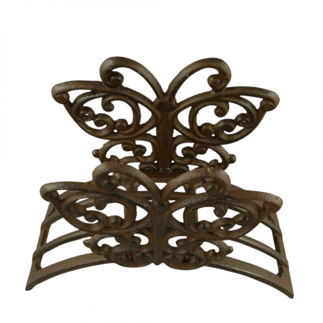 Gartenschlauchhalter aus Gusseisen Rustikales Design Schmetterling-Dekor